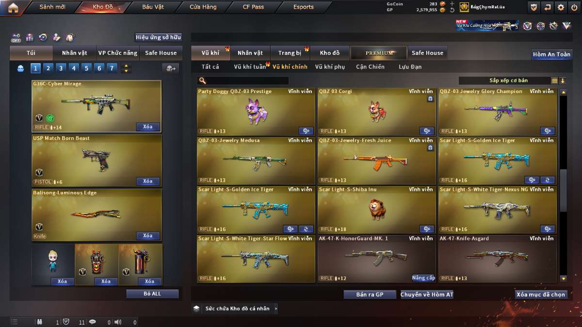 shop acc cf uy tin gia re